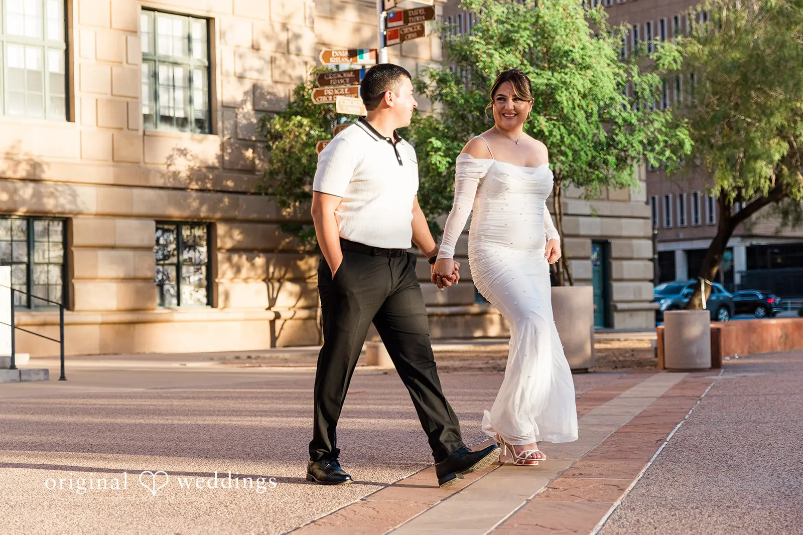 Javier + Esmeralda City Hall and Chase Bank Garage Engagement // Esmeralda & Javier -