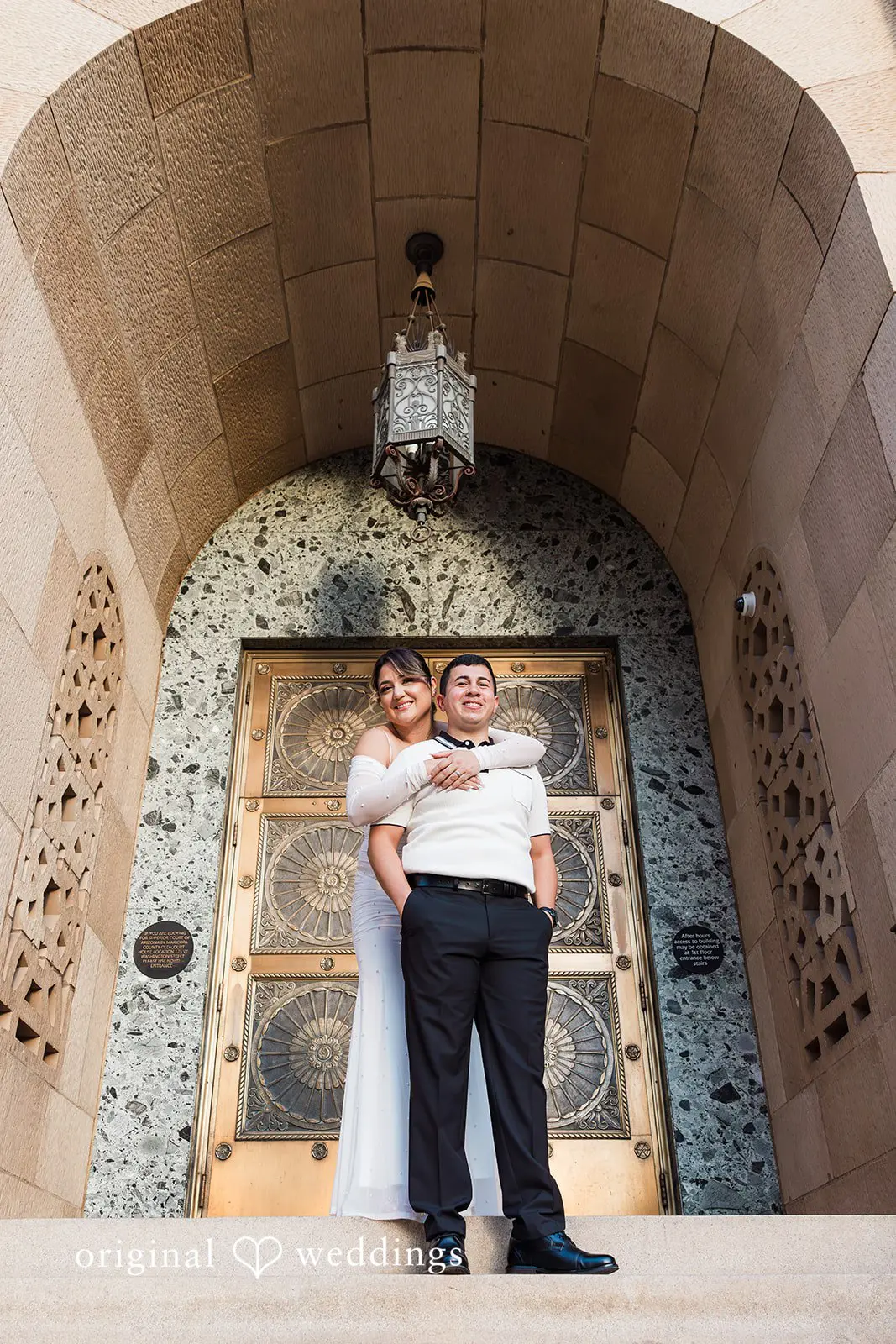 Javier + Esmeralda City Hall and Chase Bank Garage Engagement // Esmeralda & Javier -