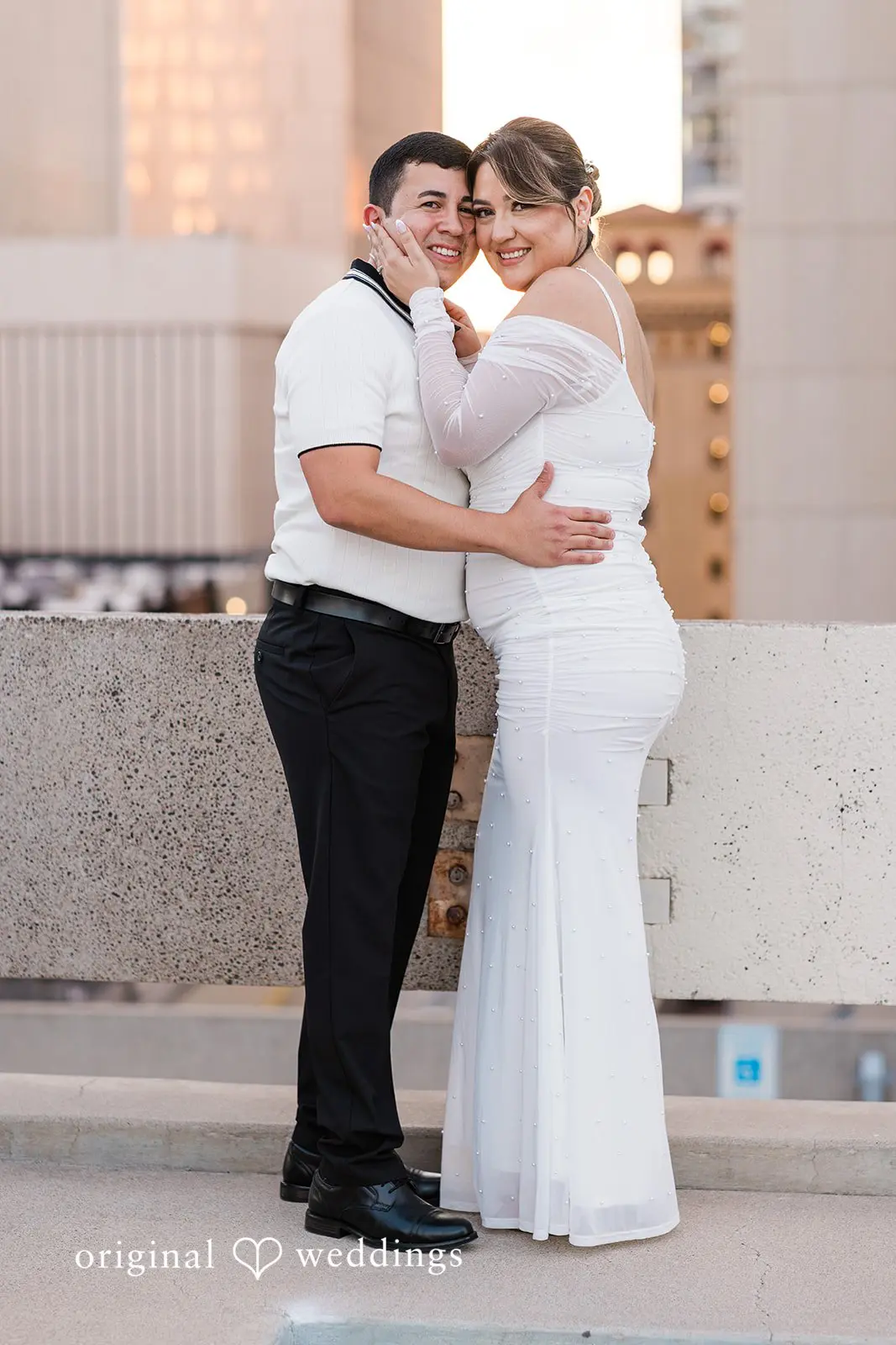 Javier + Esmeralda City Hall and Chase Bank Garage Engagement // Esmeralda & Javier -