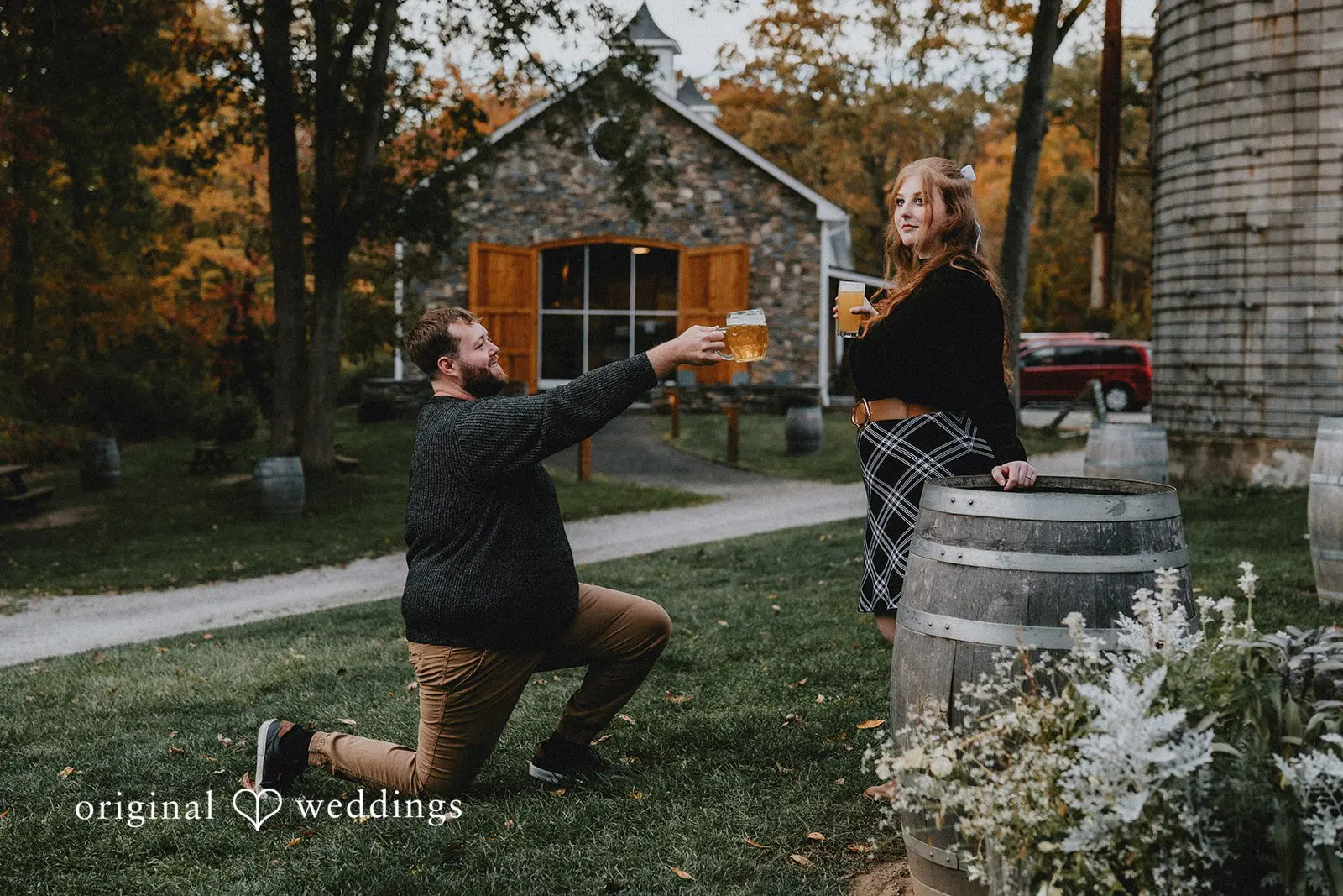 Bethany + Harvey Fox Farm Brewery Engagement // Bethany & Harvey -