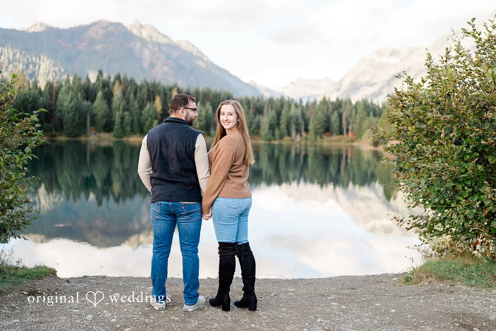 Carly + Scott Gold Creek Pond Engagement // Carly & Scott -