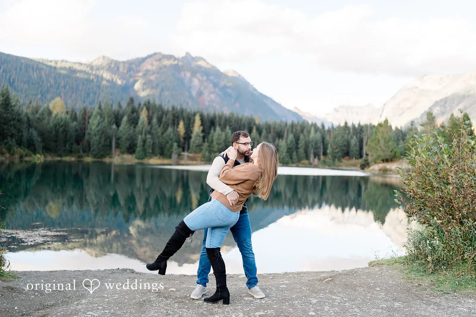 Carly + Scott Gold Creek Pond Engagement // Carly & Scott -