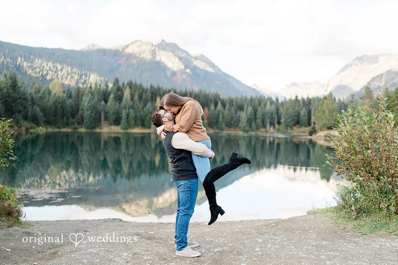 Carly + Scott Gold Creek Pond Engagement // Carly & Scott -