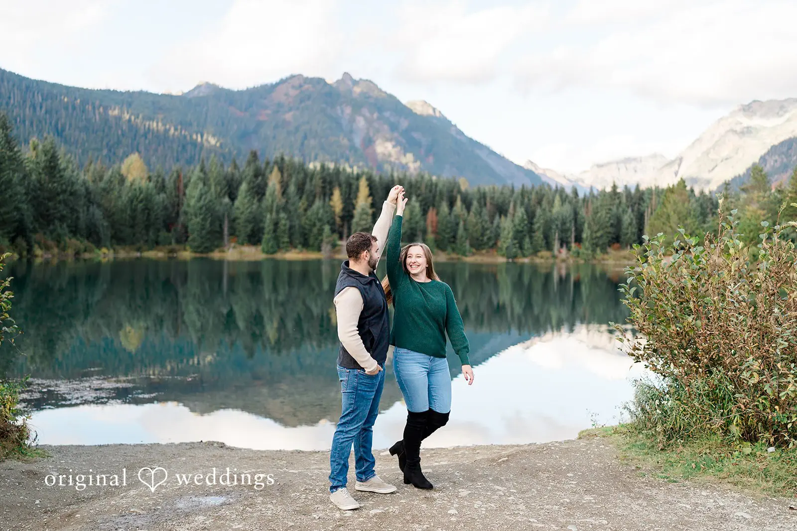 Carly + Scott Gold Creek Pond Engagement // Carly & Scott -