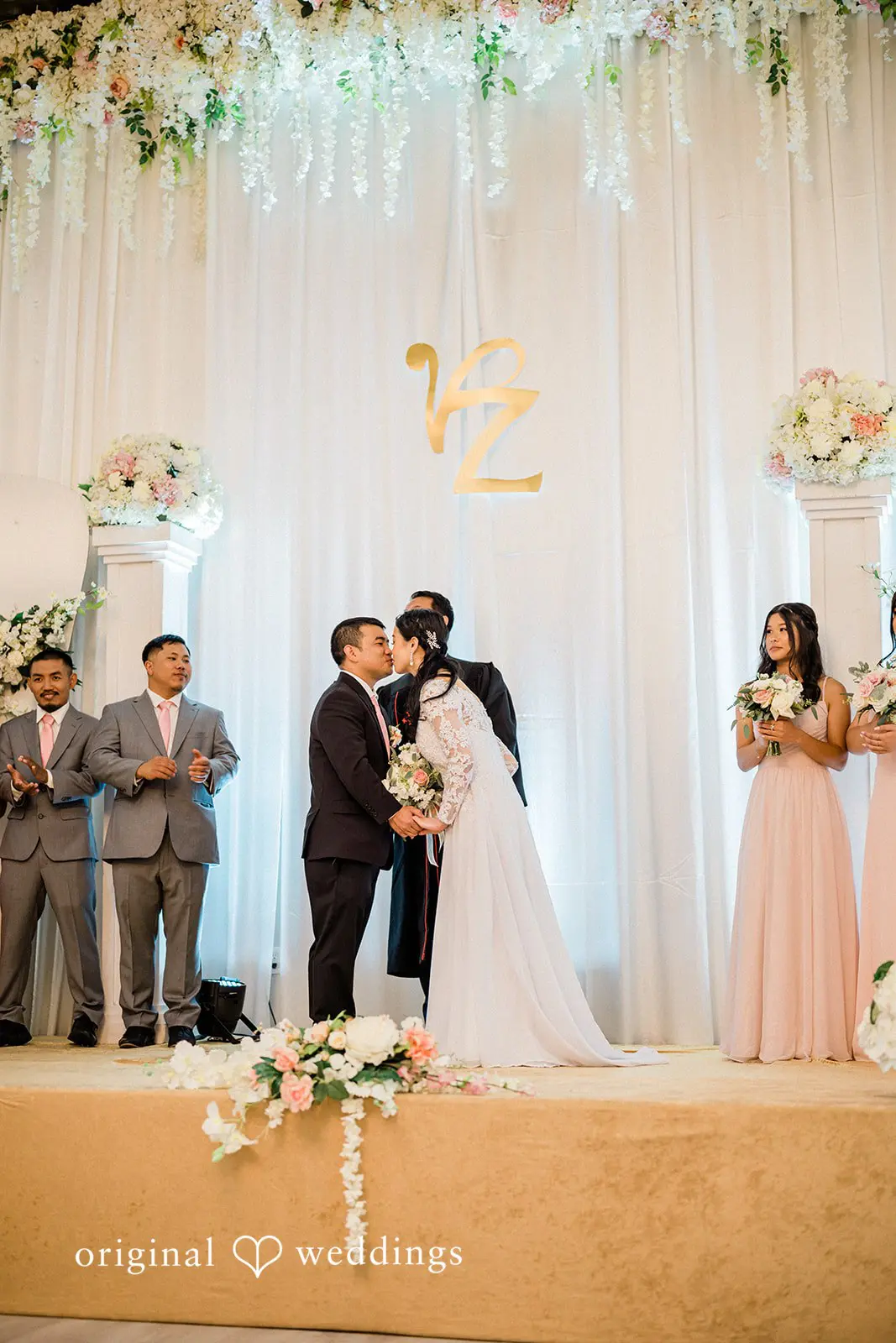 Golden Complex Banquet Hall Wedding // Vicky & Za -