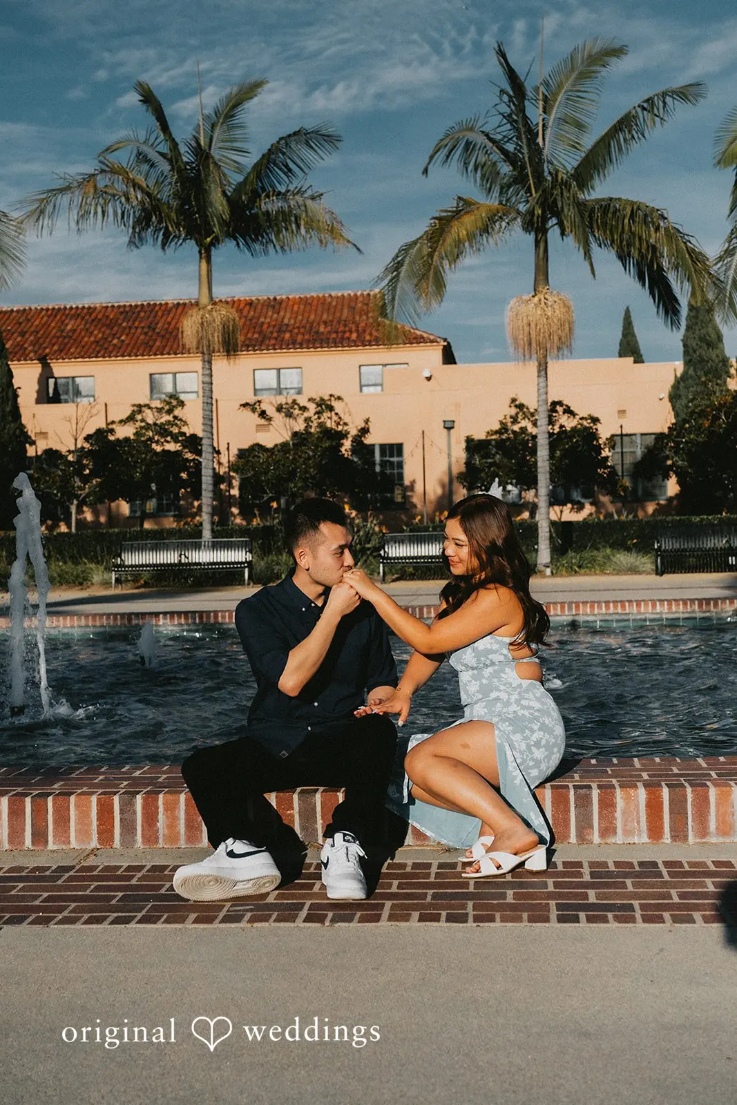 David + Vivi Liberty Station Engagement // Vivi & David -