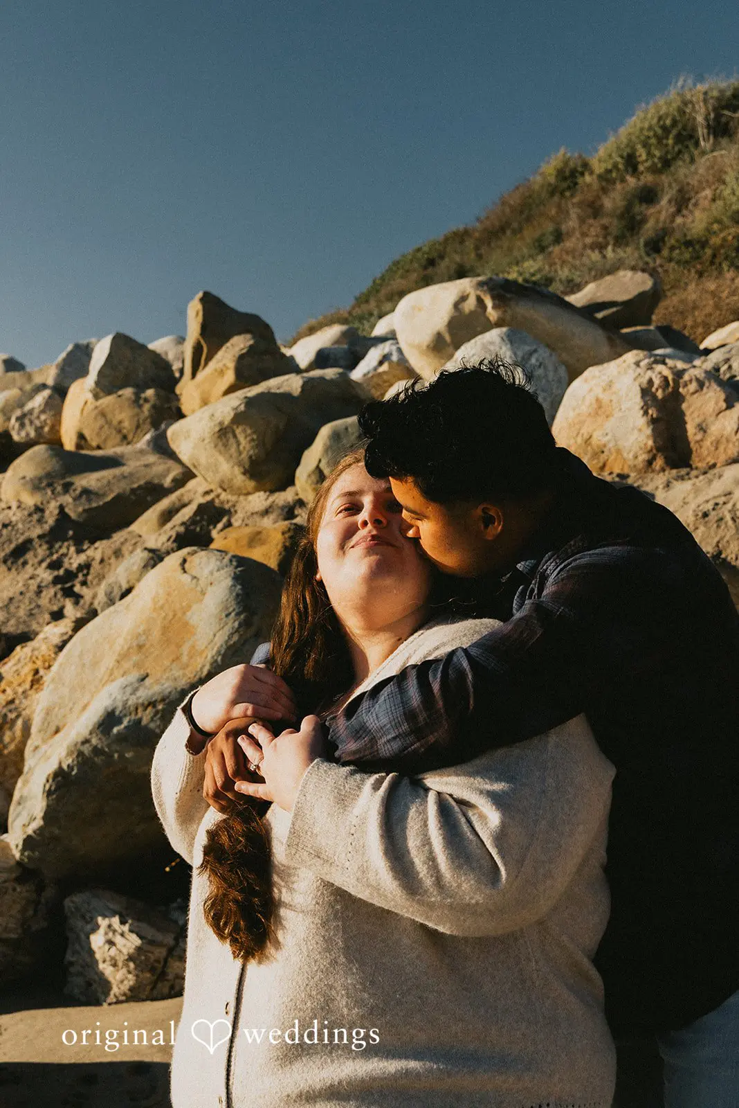 April + Angel Los Angeles Beach Engagement // Angel & April -