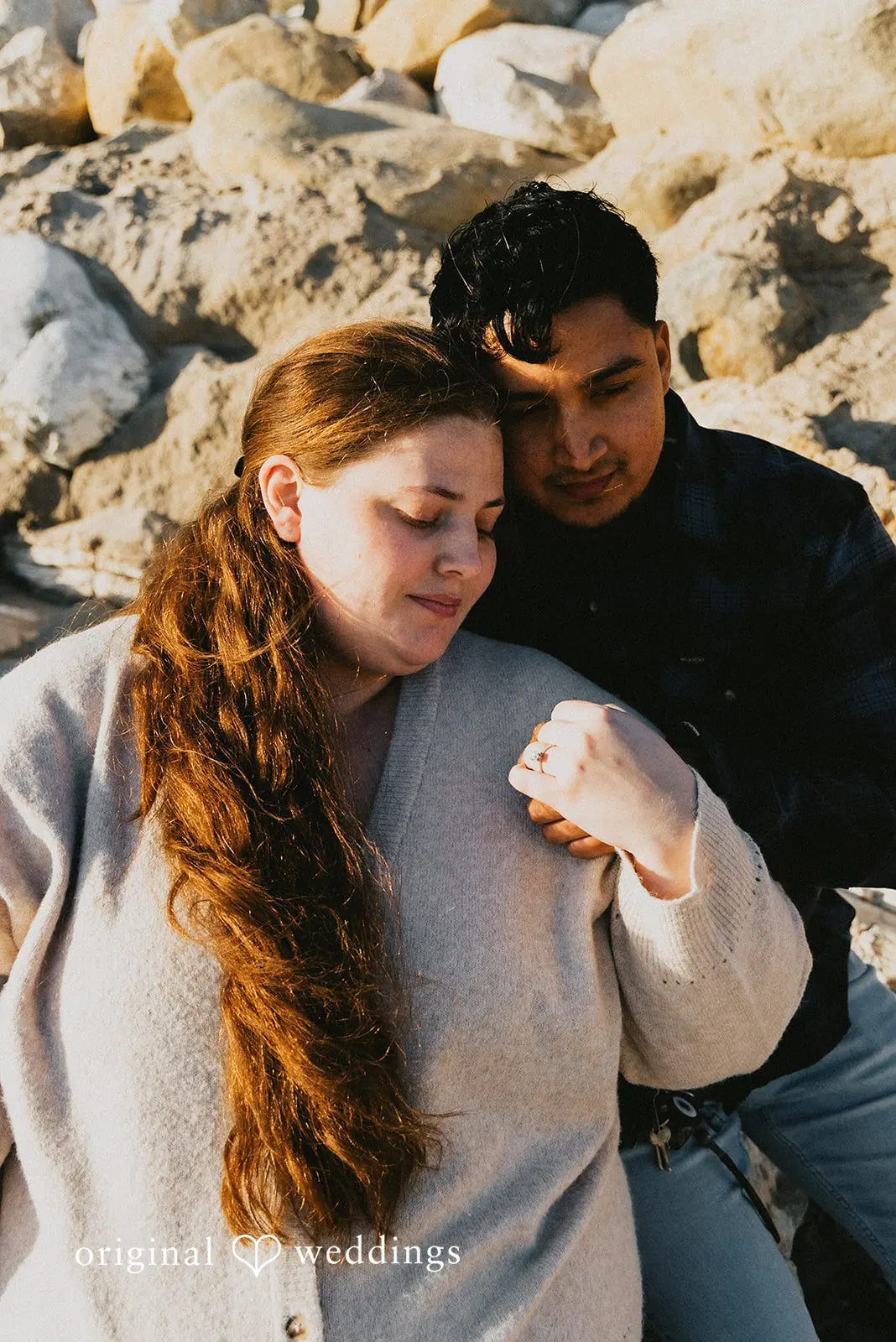 April + Angel Los Angeles Beach Engagement // Angel & April -