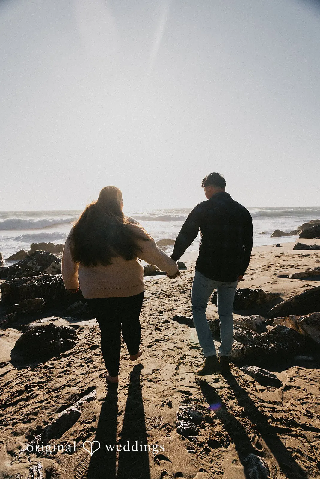 April + Angel Los Angeles Beach Engagement // Angel & April -