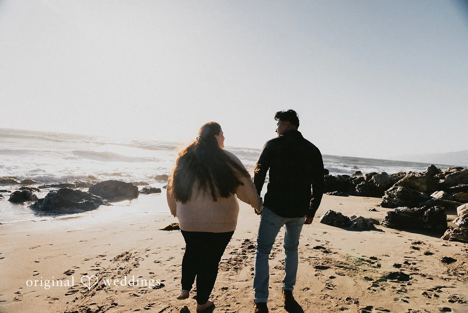 April + Angel Los Angeles Beach Engagement // Angel & April -