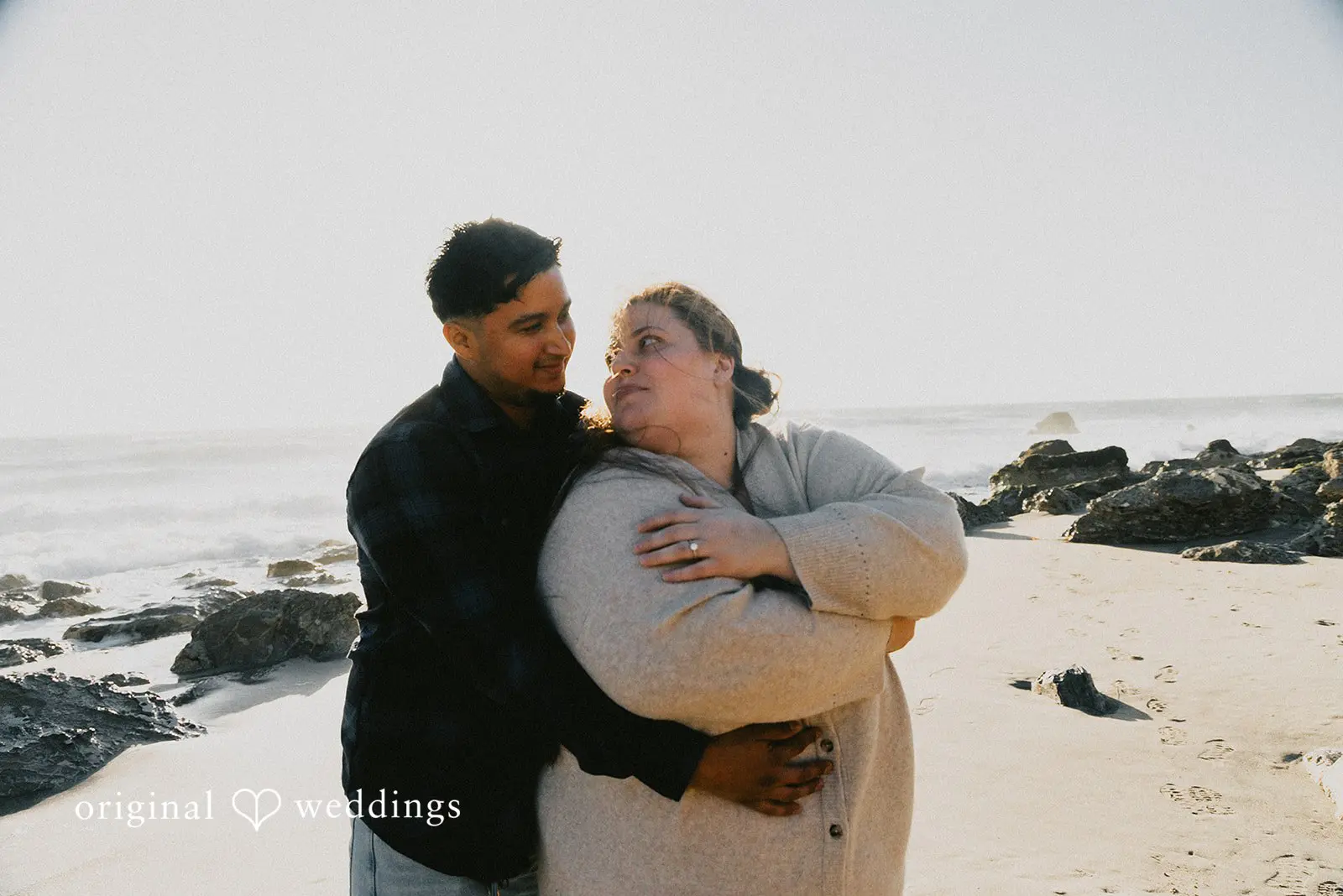 April + Angel Los Angeles Beach Engagement // Angel & April -