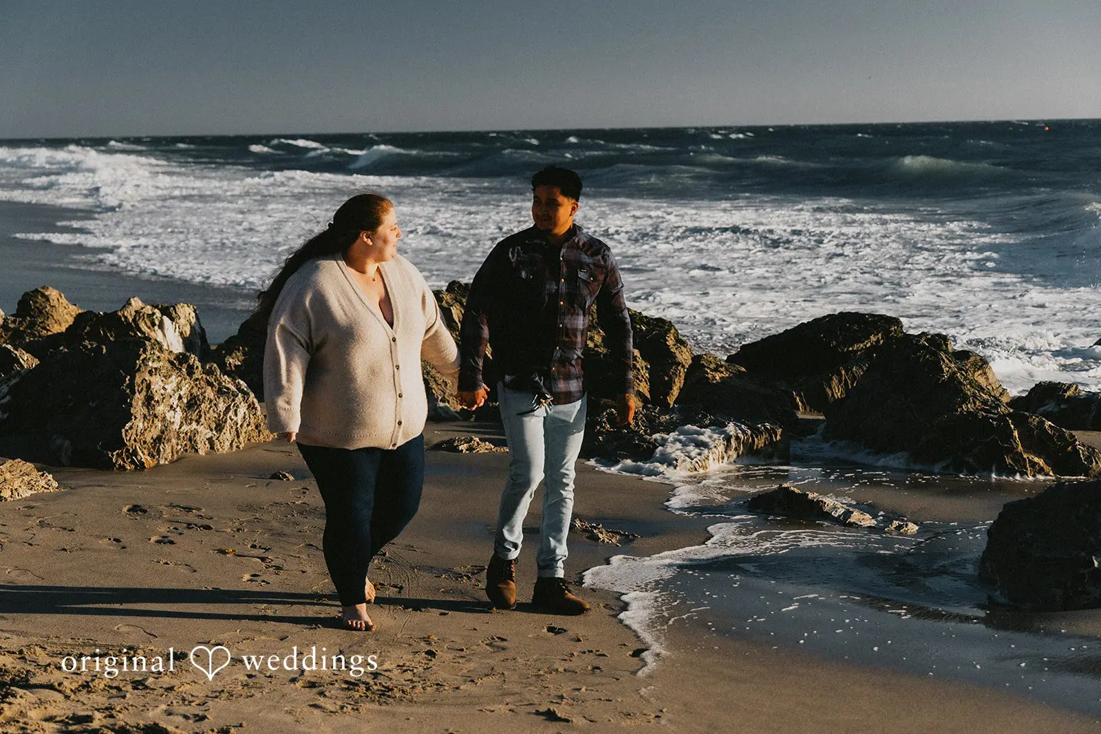April + Angel Los Angeles Beach Engagement // Angel & April -