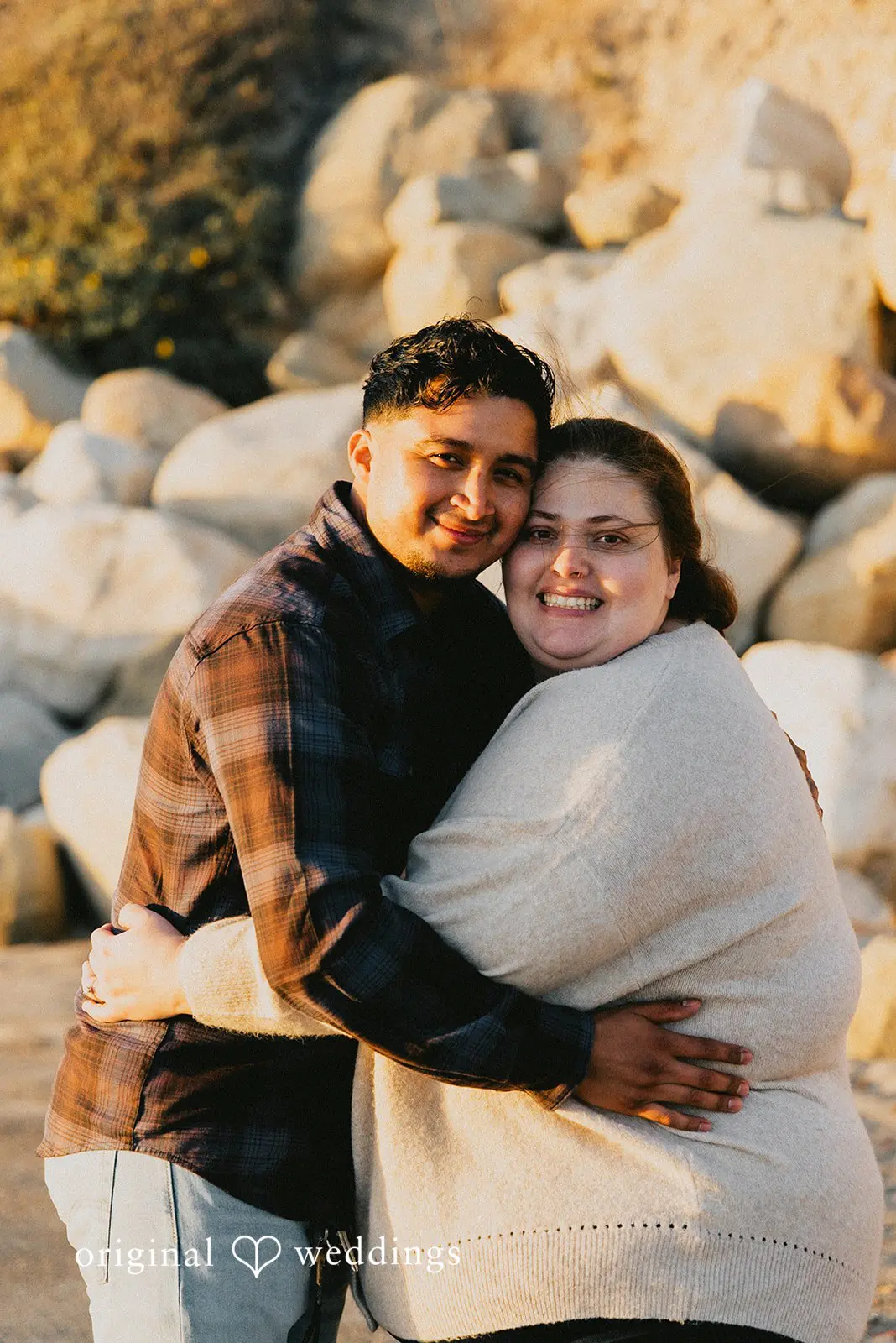 April + Angel Los Angeles Beach Engagement // Angel & April -