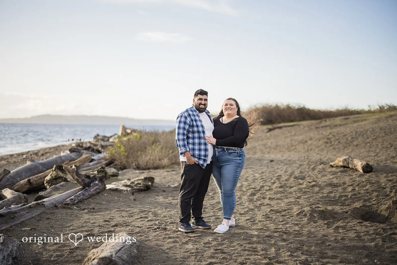 Judith + Lucas Richmond Beach Saltwater Park in Shoreline Engagement // Judith & Lucas -