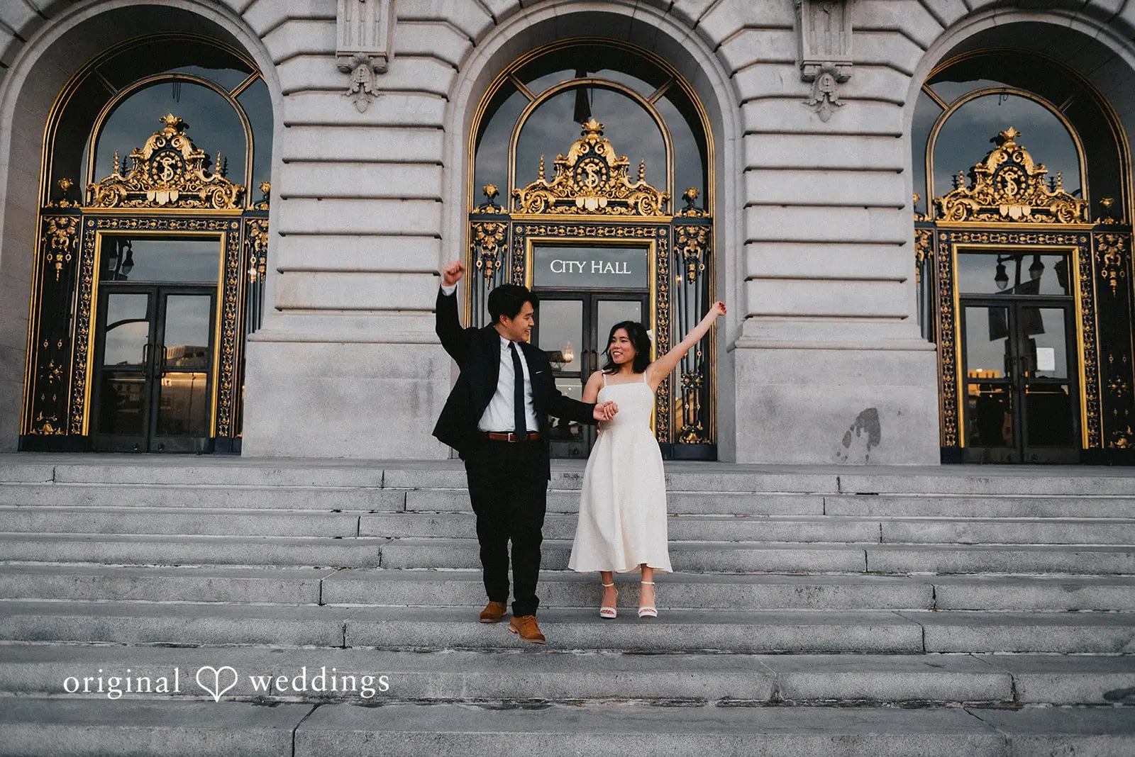 San Francisco City Hall and Japantown Engagement // Ami & Henry -