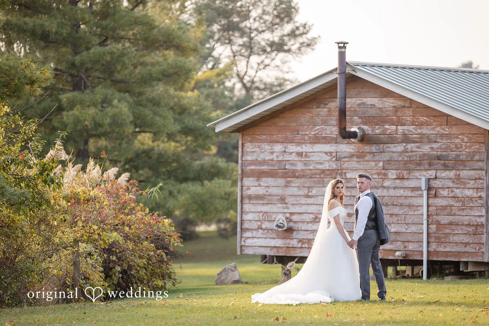 Chelsea + Kevin White Birch Barn Wedding // Chelsea & Kevin -