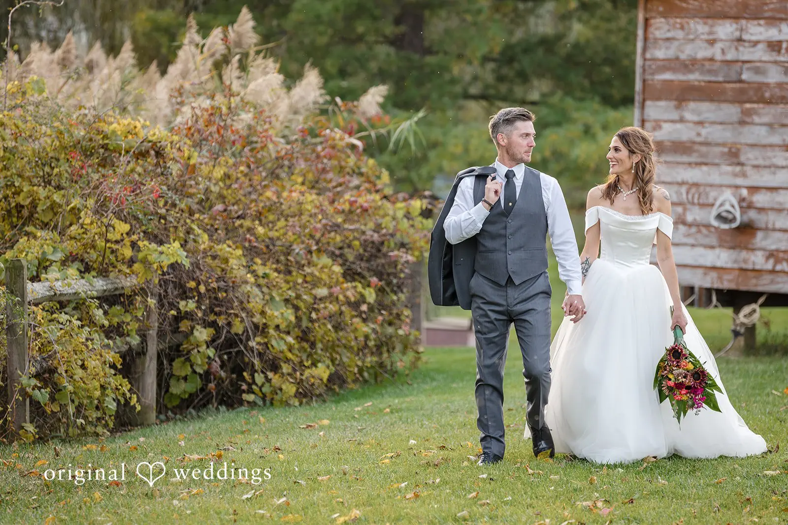 Chelsea + Kevin White Birch Barn Wedding // Chelsea & Kevin -