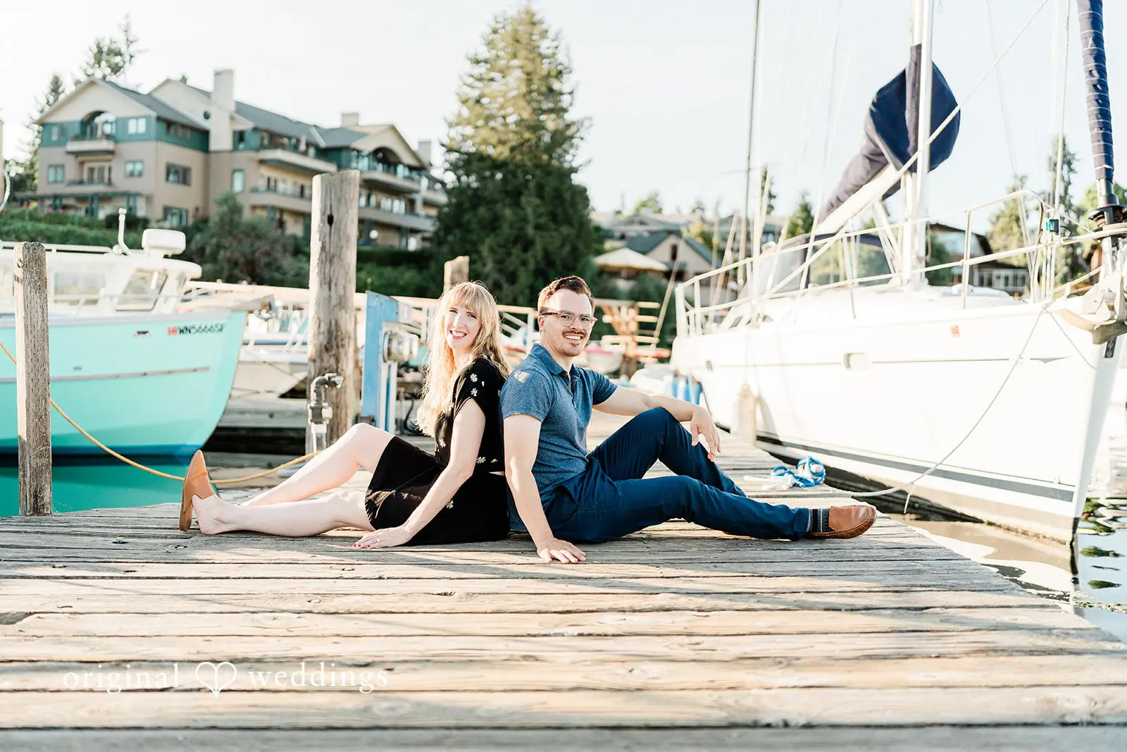 Winslow Wharf Marina Engagement // Emily & Brian -