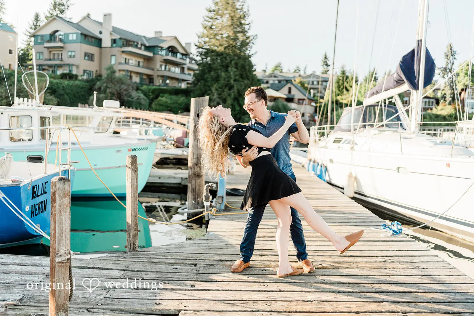 Winslow Wharf Marina Engagement // Emily & Brian -