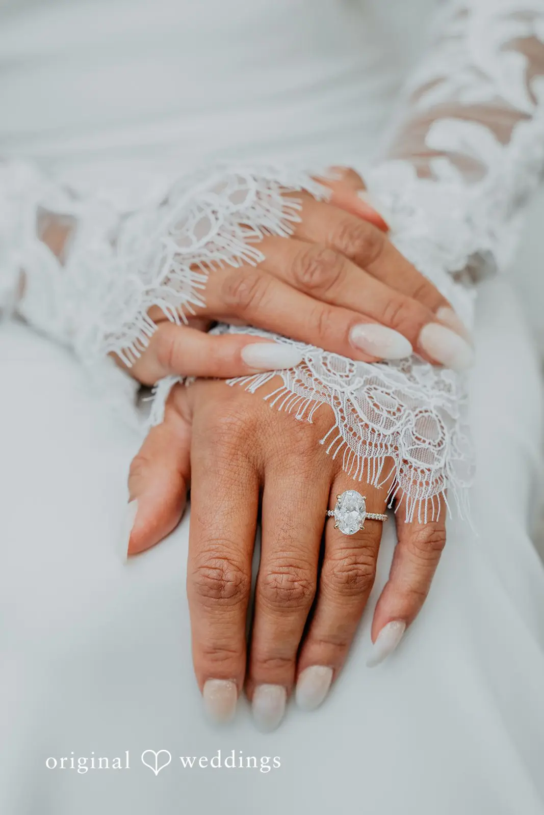 Kamaria + Chris A close-up shot of the bride's wedding ring