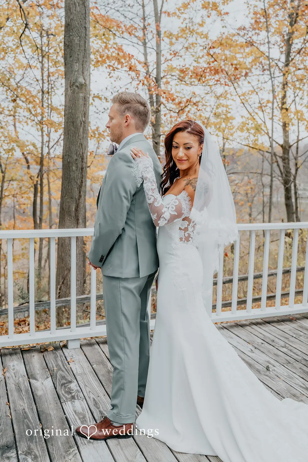 Kamaria + Chris A stunning portrait of the bride and groom at Apple Blossom Resort