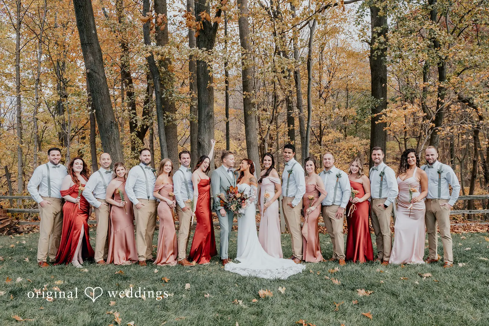 Kamaria + Chris A portrait of the couple with their bridal party