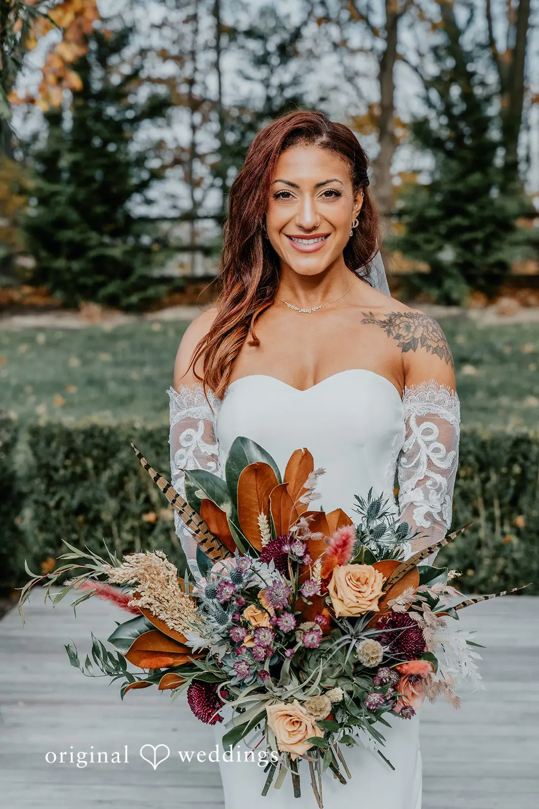 Kamaria + Chris A gorgeous portrait of the bride looking all joyful