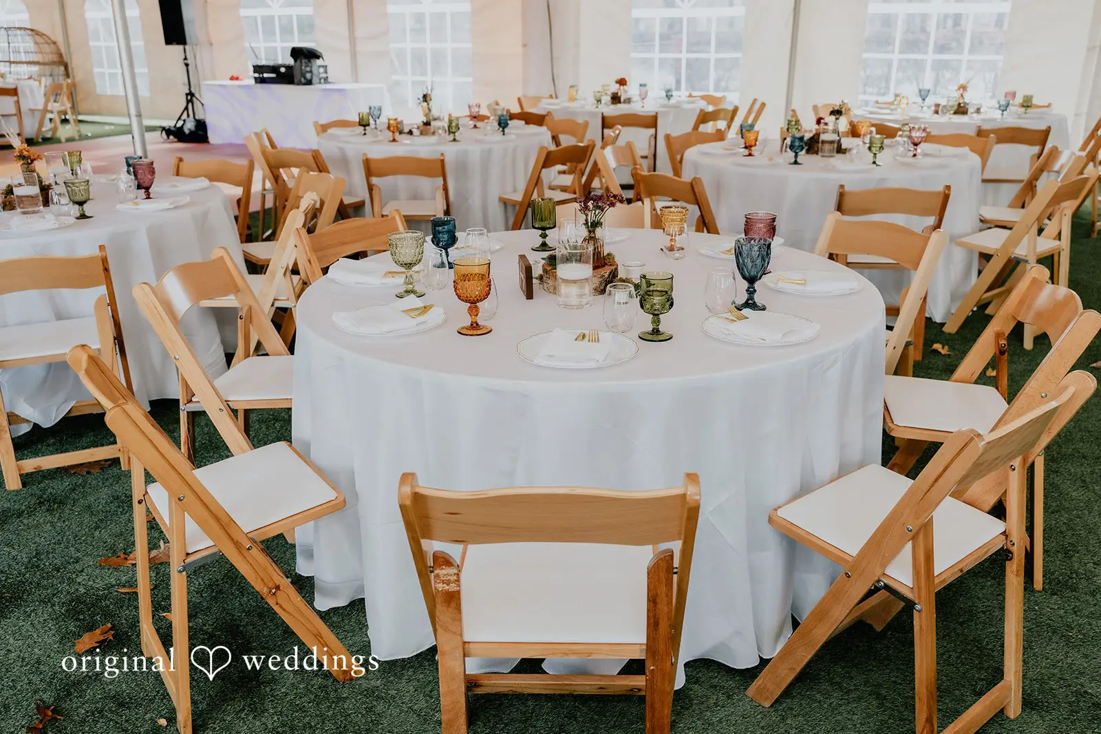 Kamaria + Chris Decorated Tables at Apple Blossom Resort wedding reception