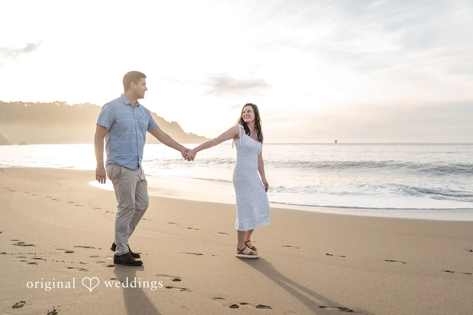 Daniel + Karen A portrait of the couple at the beach area