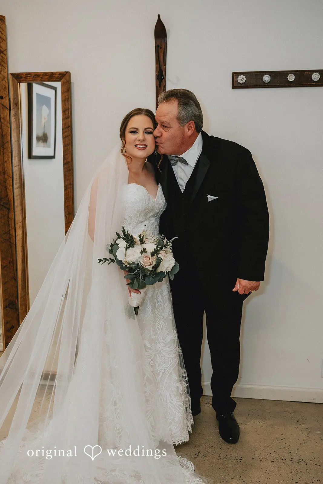 Stephanie + Zachary An emotional moment between the bride and her father