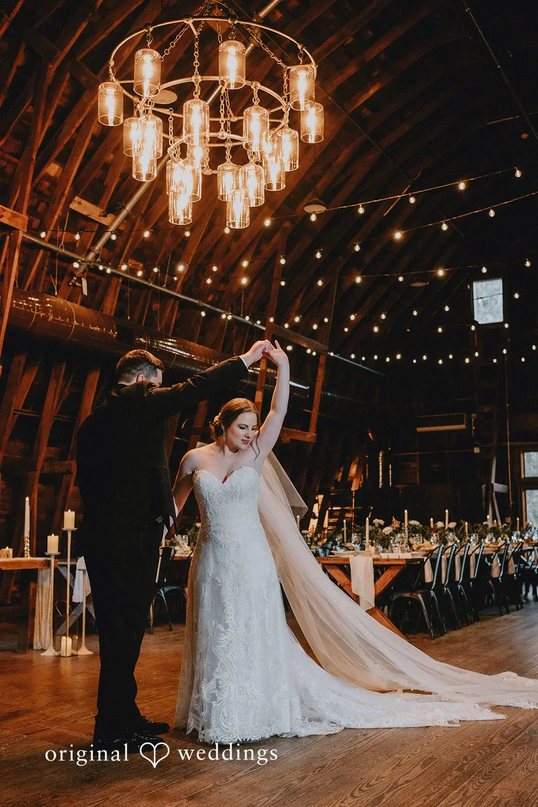 Stephanie + Zachary The bride and groom's first dance at the reception