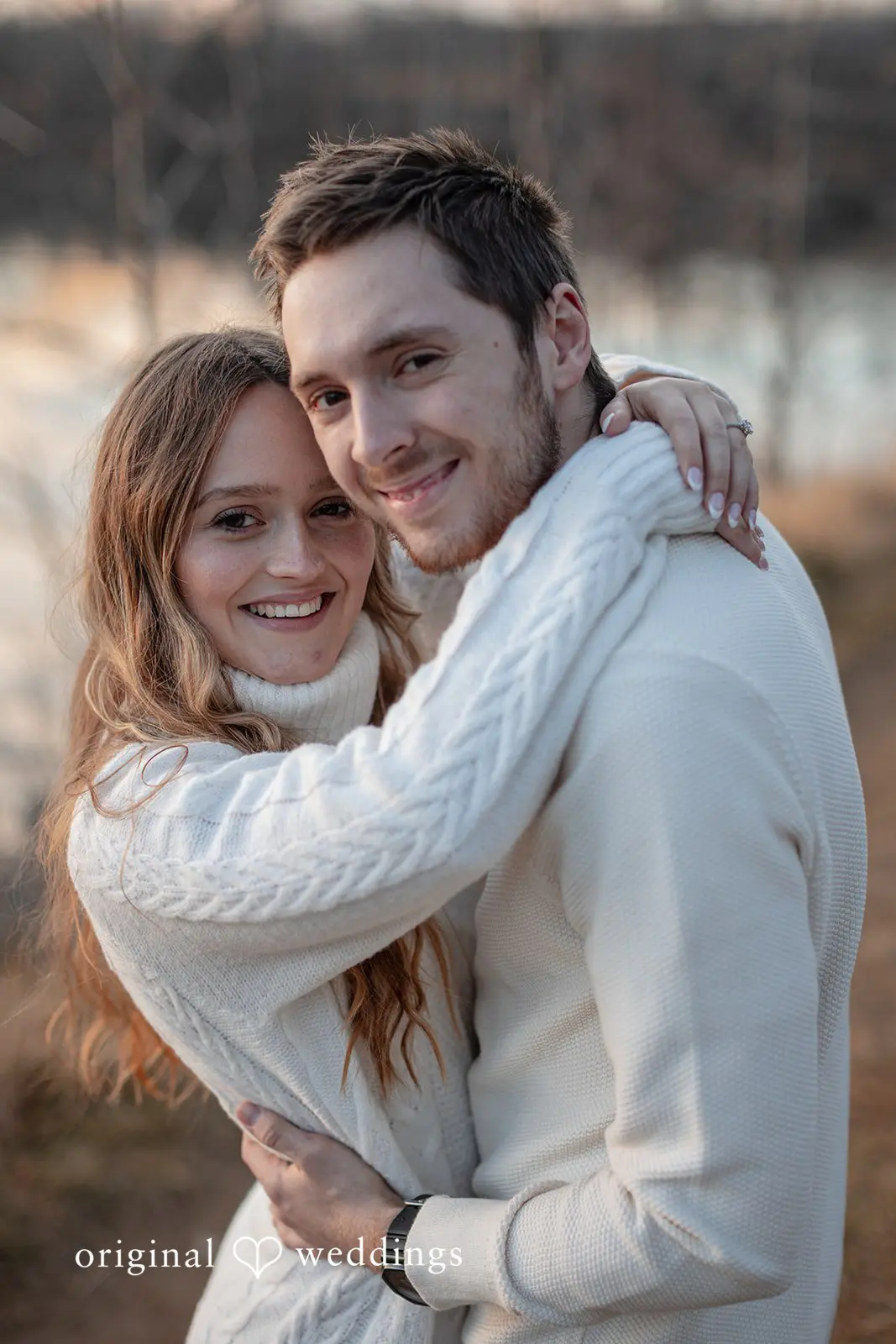 Rosemary + James A beautiful portrait of the couple at the park