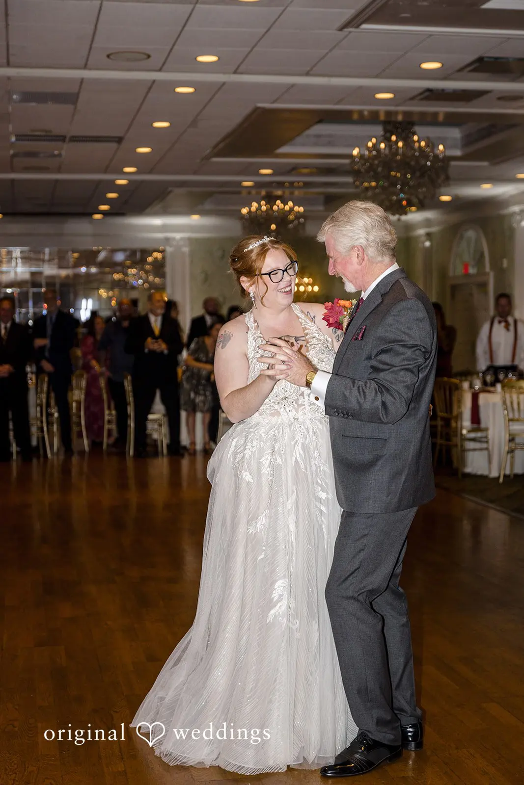 Our Philadelphia wedding photographer captures the moment the bride dances with her father