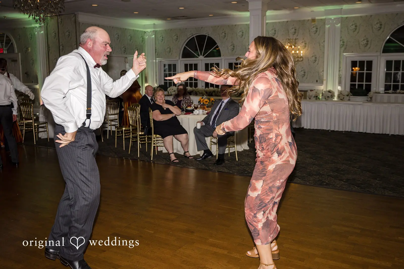 Happy guests danced the night away