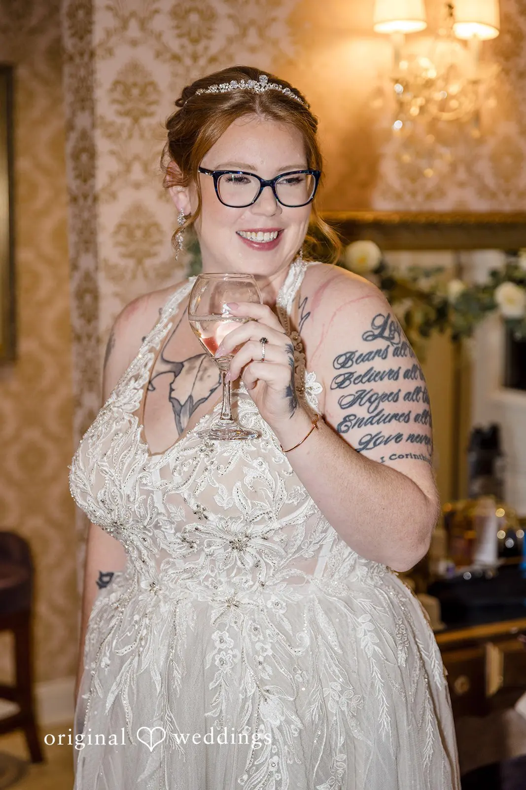 Stunning portrait of the bride at Buck Hotel's reception