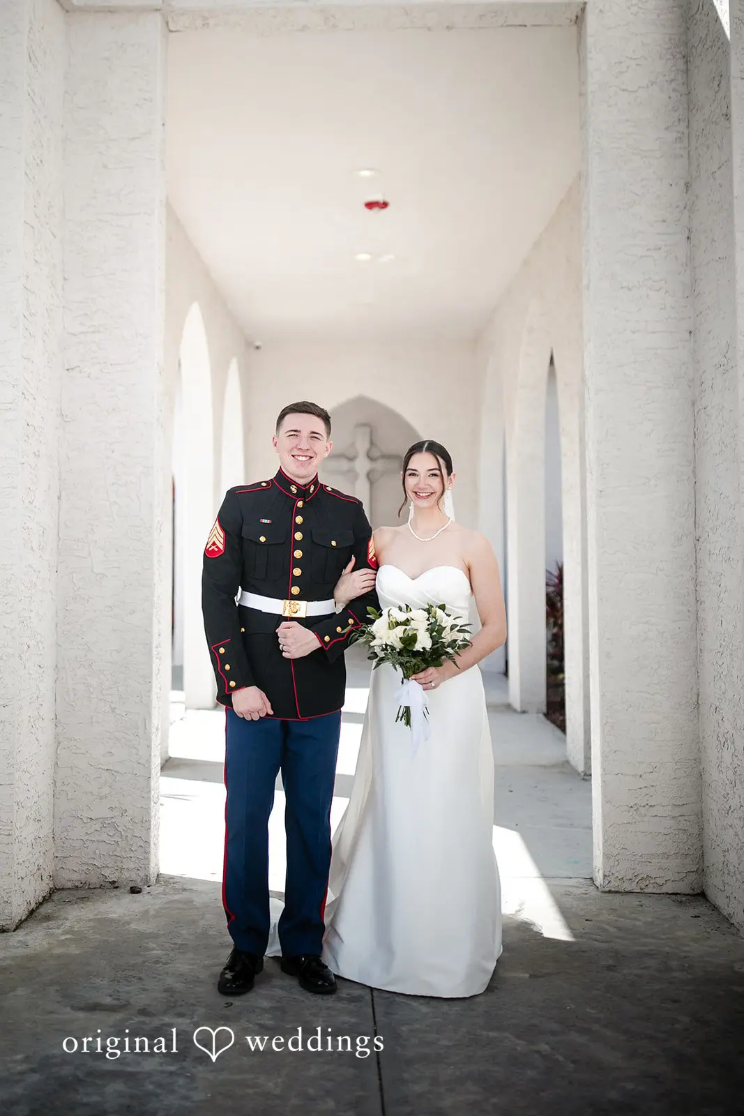 A beautiful picture of couple at Canterbury Hall Tampa