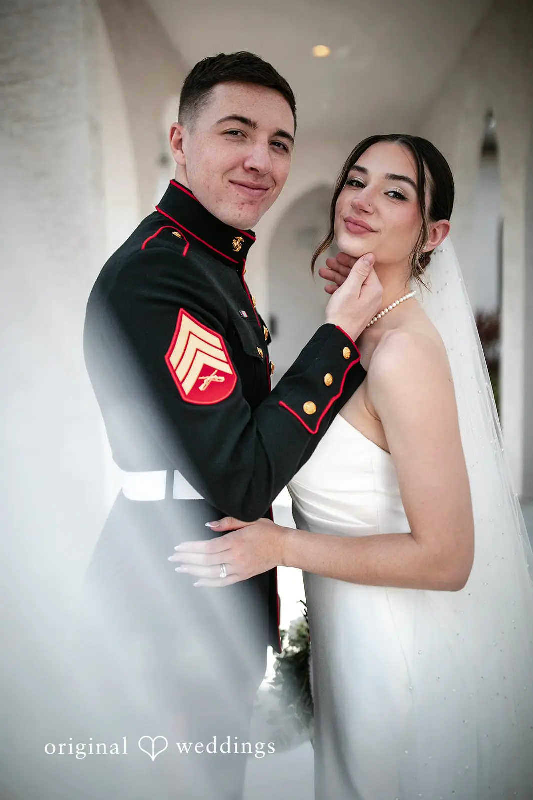 A beautiful picture of couple at Canterbury Hall Tampa