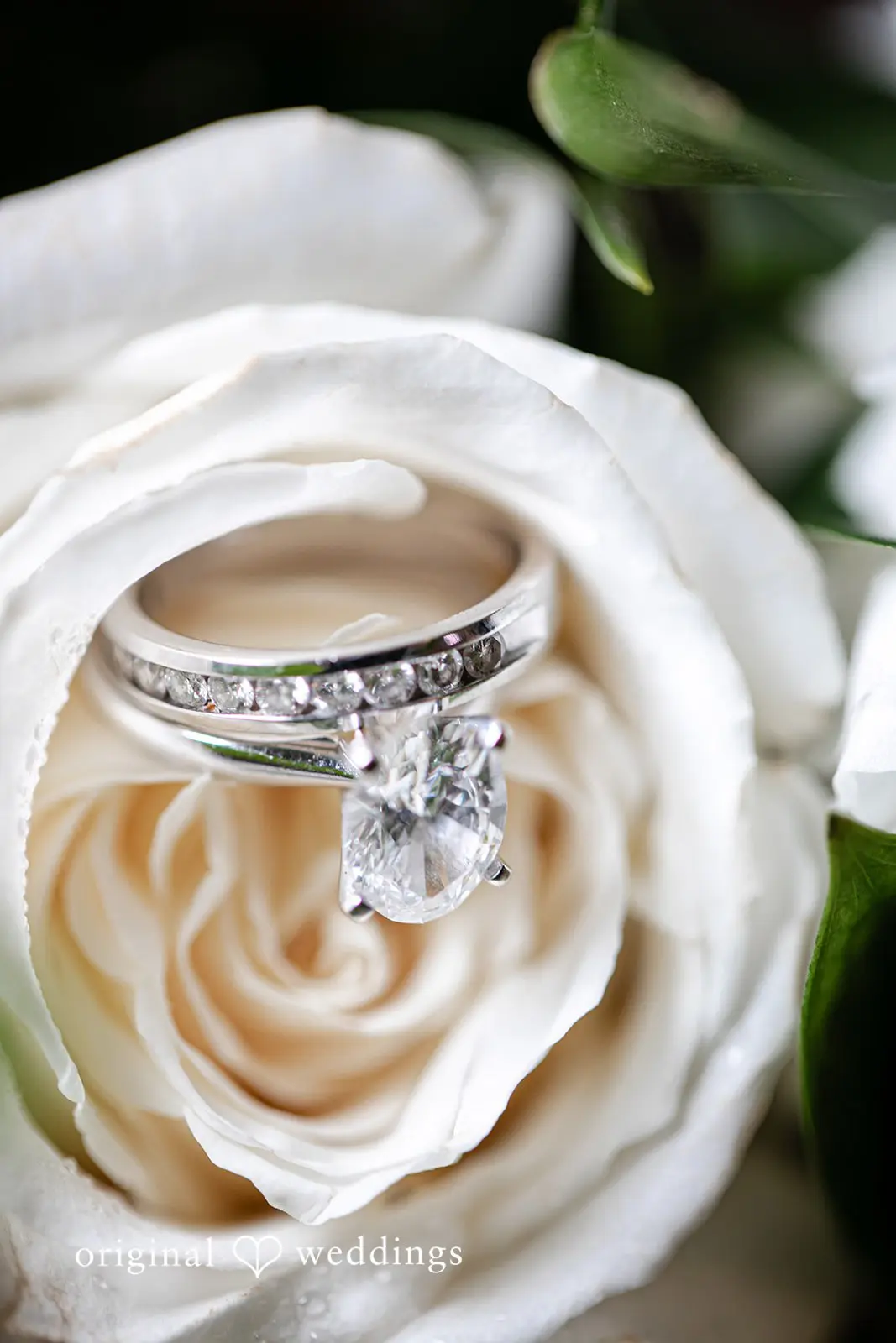 Detailed picture of wedding ring