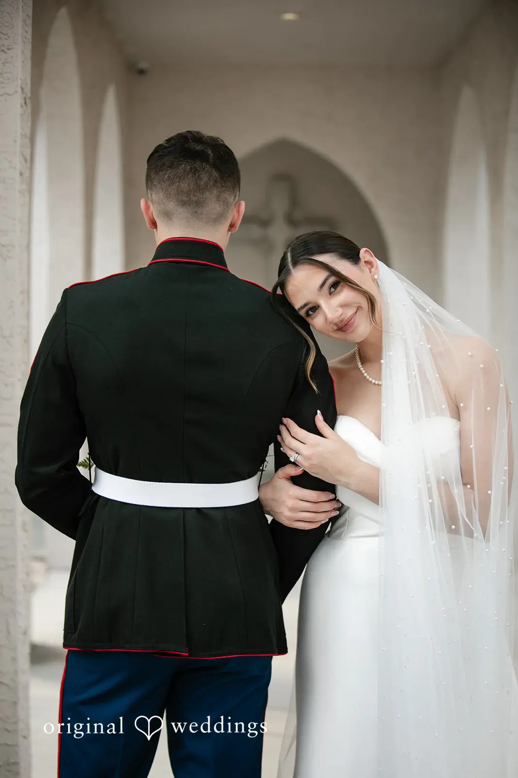 A beautiful picture of couple at Canterbury Hall Tampa