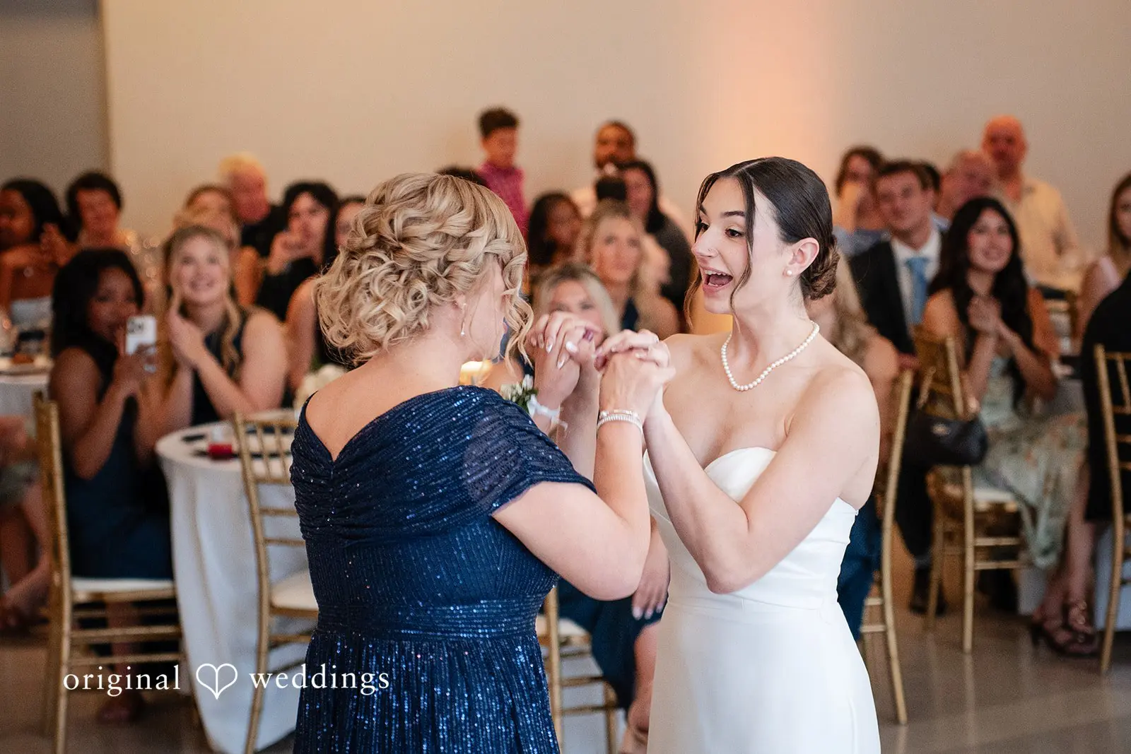 A beautiful picture of bride dancing joyfully