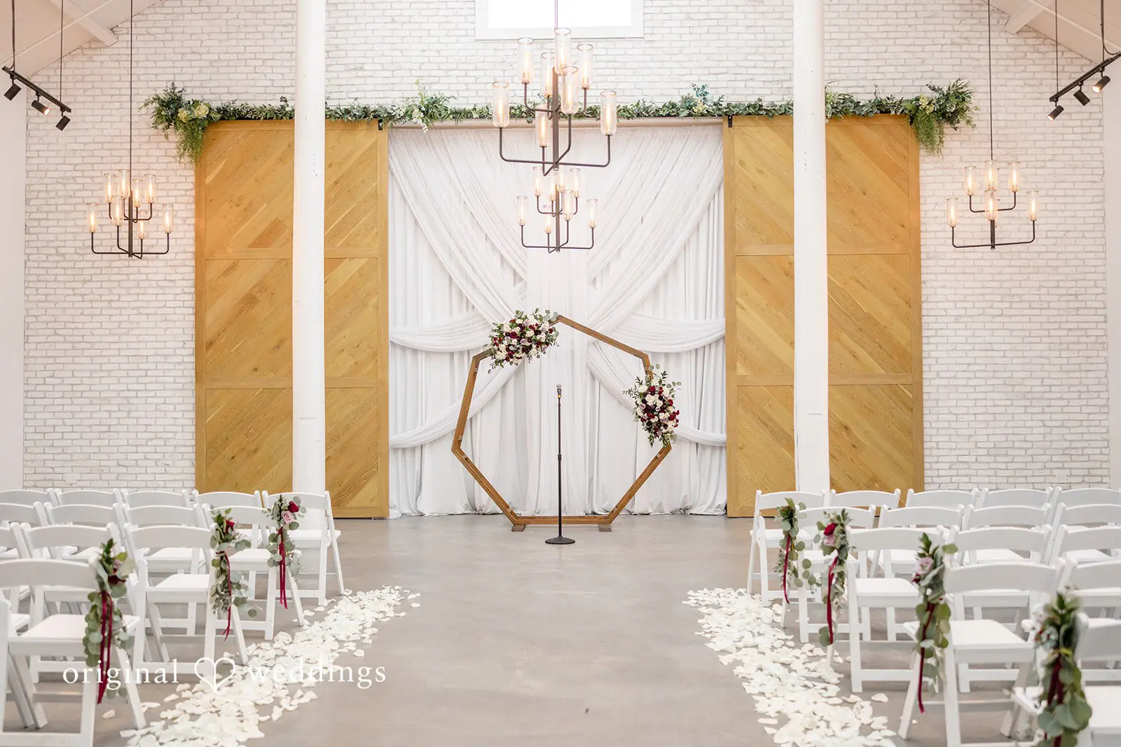 The ceremony space at Carlsbad Windmill