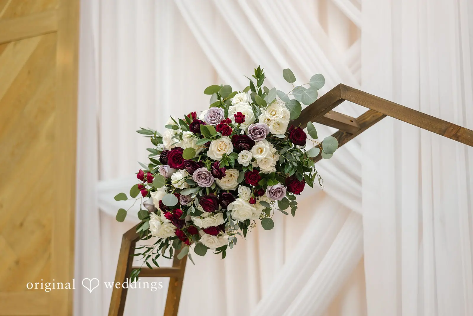 A beautiful flower at the Carlsbad Windmill wedding ceremony