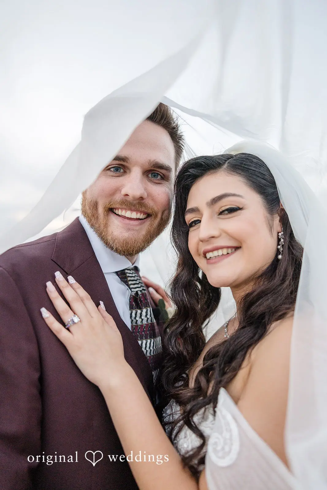 A beautiful portrait of the couple before their wedding ceremony