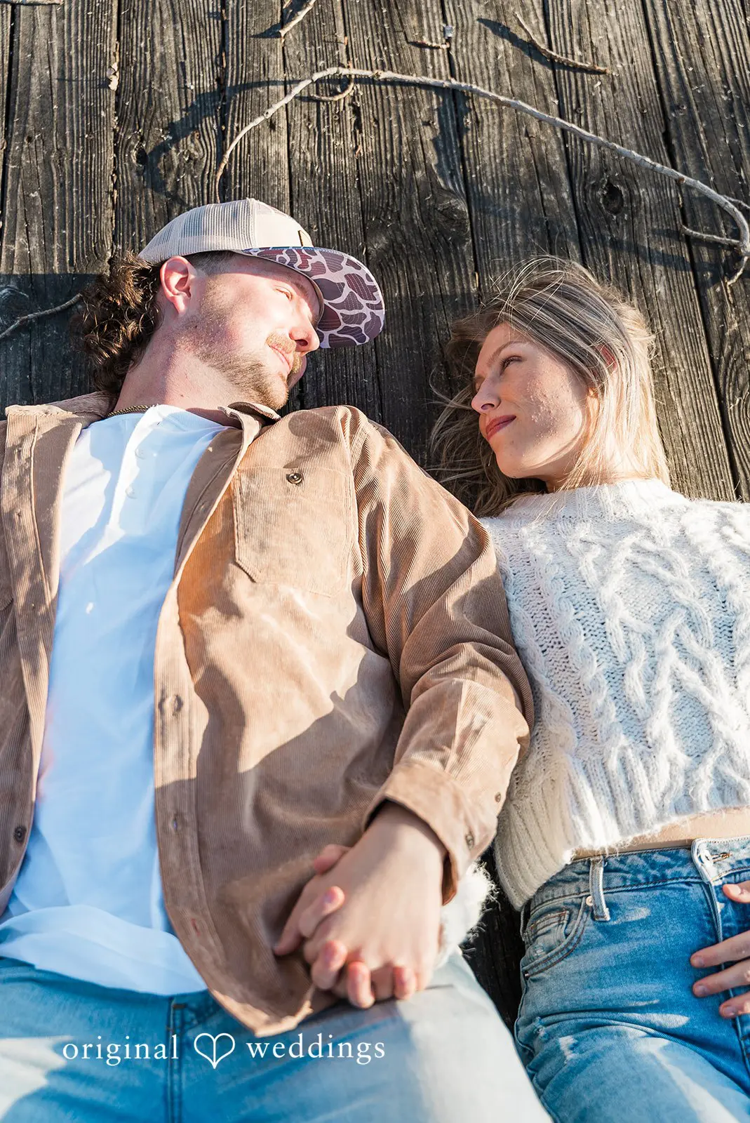 The couple lay on the trail at Crosswind Marshes