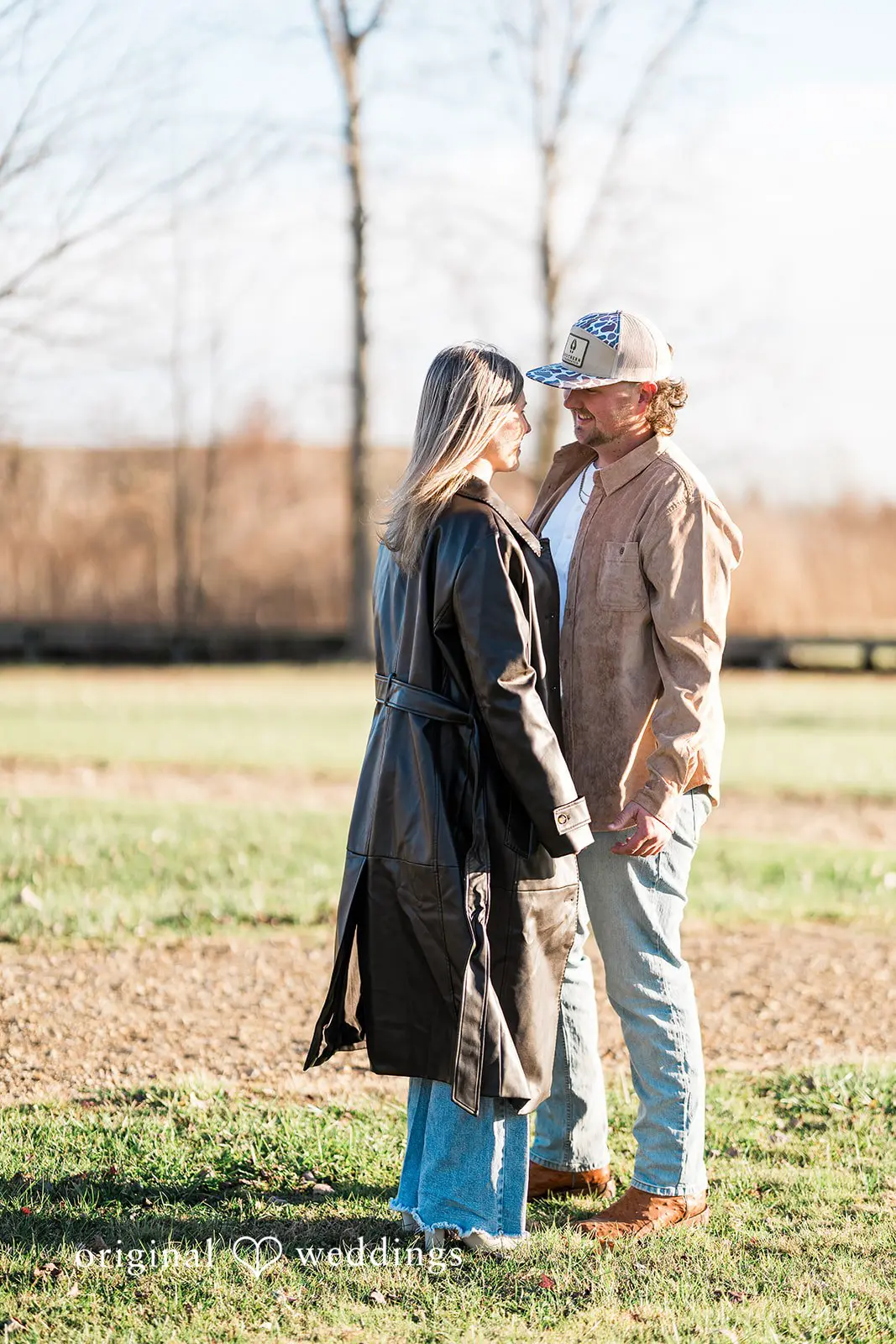 A lovely portrait of the couple