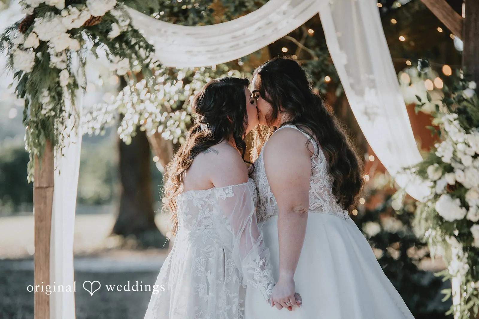 Marisa + Jessica The couple shares their first kiss