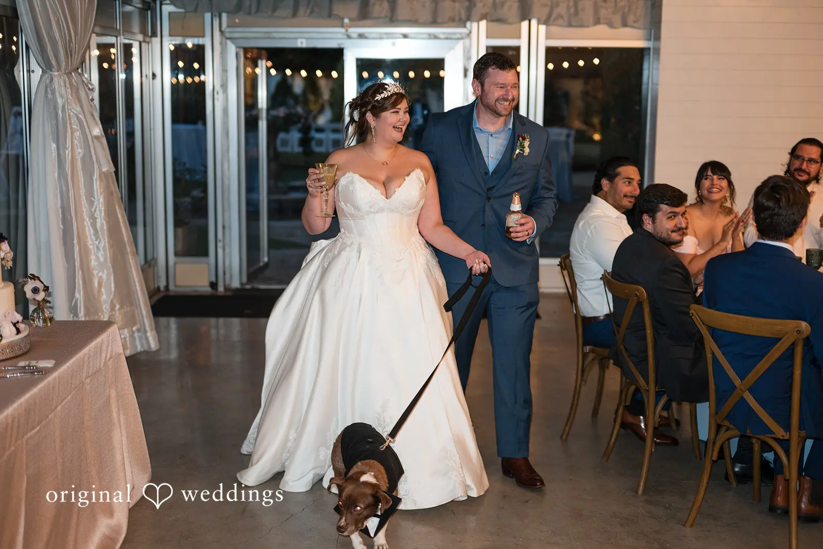 Ashley + David The couple’s grand entrance to their reception
