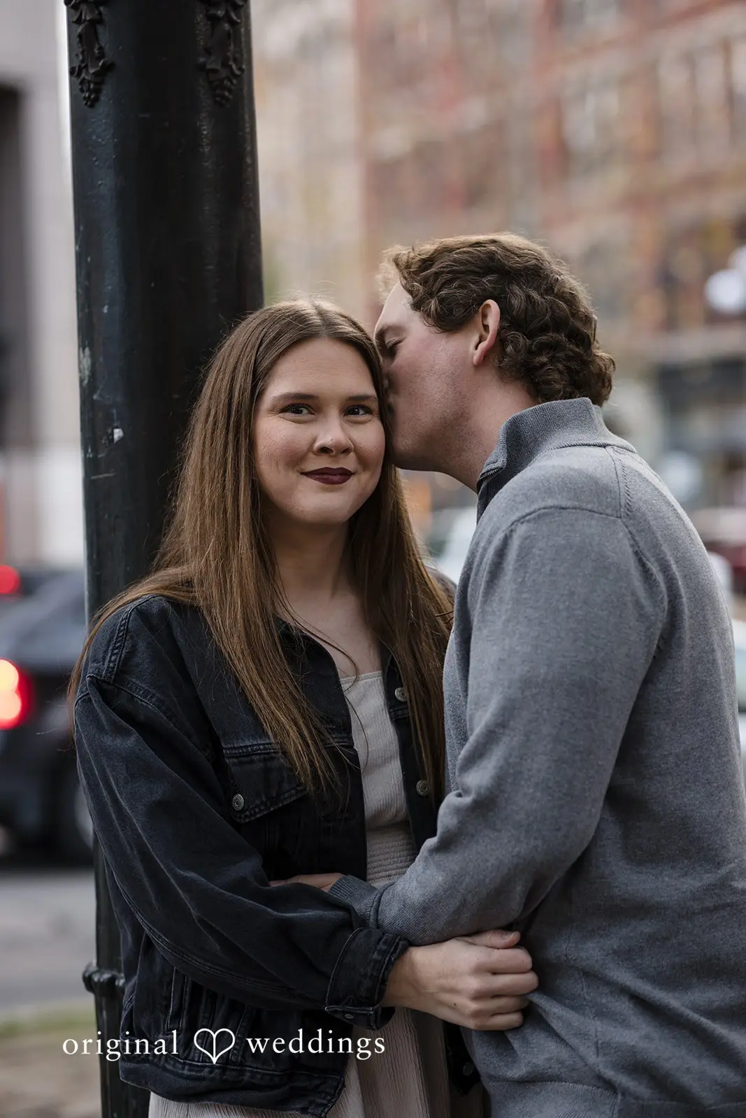 The moment when Hailey received a peck from William