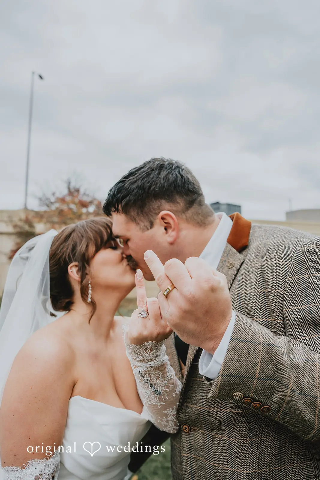Hayden + Abby Romantic portrait of the couple after the ceremony