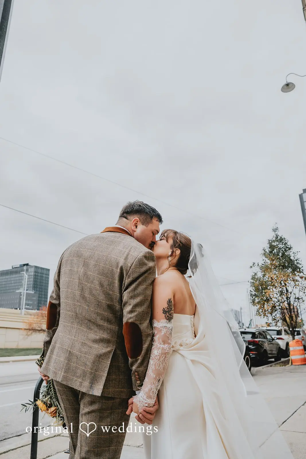 Hayden + Abby A romantic moment between the bride and groom